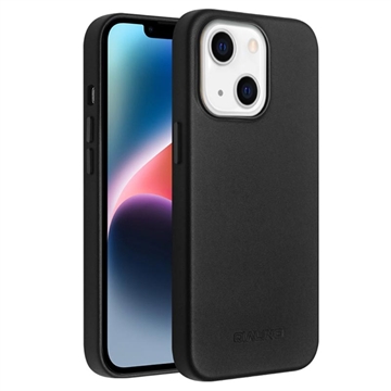 Kožené Pouzdro Qialino Premium Mag iPhone 14 – Černé