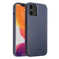 Qialino Premium iPhone 12 Mini Leather Case - modrá