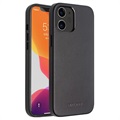 Qialino Premium iPhone 12 Mini Leather Case - černá