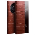Qialino Smart View Huawei Mate 40 Pro Flip Leather Case - černá