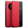 Qialino Smart View Huawei Mate 40 Pro Flip Leather Case - červená