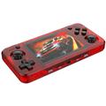 R36H Handheld Game Console with Games - 128GB - Translucent Red