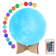 RGB LED MOON LAMP / Night Light YK2302 - 15 cm, 1000 mAh