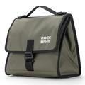 ROCKBROS W010 For Brompton Bicycle Front Bag Aluminum Film Lining Food Storage Bag - Dark Green