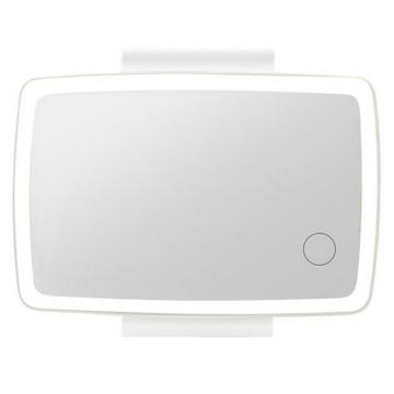 Rechargeable LED Makeup Mirror for Car Sun Visor - White