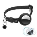 Reflective Pet Collar with Bell, Silicone Case and Protection Film Set for AirTag 1/2