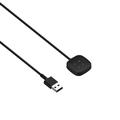 Replacement Charging Cable for Fitbit Versa 4/Versa 3/Sense/Sense 2/Ace LTE - Black
