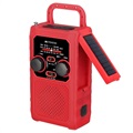 Retekless TR201 Přenosné ruční klikové rádio - červená