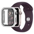 Pouzdro s Ochráncem Obrazovky Rhinestone Decorative Apple Watch SE (2022)/SE/6/5/4 - 40mm