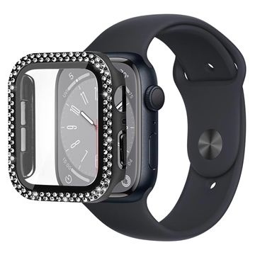 Pouzdro s Ochráncem Obrazovky Rhinestone Decorative Apple Watch Series 9/8/7 - 41mm