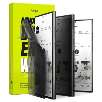 Samsung Galaxy S23 Ultra 5G Ringke Dual Easy Wing Ochranná Fólie - Soukromí