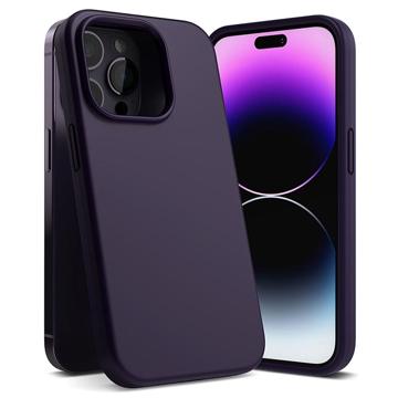 Tekuté Silikonové Pouzdro Ringke iPhone 14 Pro - Tmavě fialová