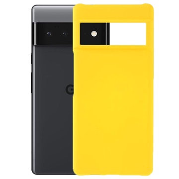 Google Pixel 6 Pro pogumovaný plastový pouzdro - žlutá