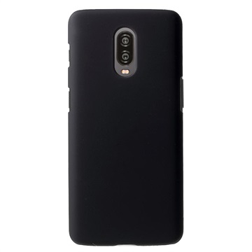 OnePlus 6t pogumované plastové pouzdro - černá
