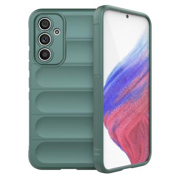 Rugged Řady Samsung Galaxy A54 5G TPU Pouzdro - Zelená