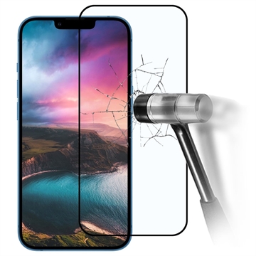 Ochranné tvrzené sklo pro iPhone 14 Pro Rurihai Full Cover – Černá Hrana