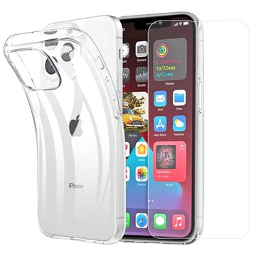 SAII 2-in-1 iPhone 13 TPU Case & Tempered Glass Screen Protector