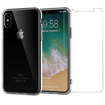 SAII 2-IN-1 IPHONE X/XS TPU CASE & TEMPERED GLASS SCREEN PROTECTOR