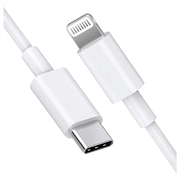 Rychlý kabel USB -C / Lightning SAII - 1M - bílý