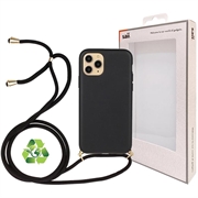 Saii Eco Line iPhone 11 Pro Biodegradable pouzdro s popruhem - černá