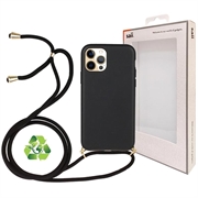 Saii Eco Line iPhone 12 Pro Max Case s popruhem - černá