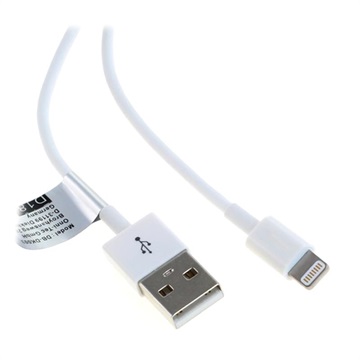 Kabel SAII Lightning / USB - iPhone, iPad, iPod - 1M - bílá