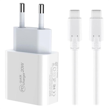 NABÍJECÍ SADA SAII PD - 20W, USB -C - EU PLUG - WHITE