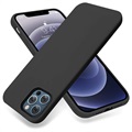Premium SAII Premium iPhone 13 Pro Max Liquid Silicone pouzdro - černá