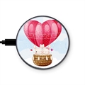 Univerzální rychlá bezdrátová nabíječka Saii Premium - 15W - Milující balónek