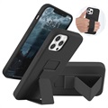 Saii iPhone 13 Pro Max Silicone pouzdro s ručním popruhem - černá