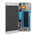 Samsung Galaxy S7 Edge Front Cover & LCD Display GH97-18533B - stříbro