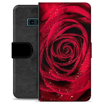 Prémiové peněženkové pouzdro Samsung Galaxie S10e - Růže