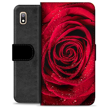 Prémiové peněženkové pouzdro Samsung Galaxie A10 - Růže