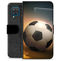 Prémiové peněženkové pouzdro Samsung Galaxie A12 - Fotbal