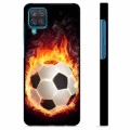 Ochranný kryt Samsung Galaxie A12 - Fotbalový plamen