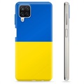 Samsung Galaxy A12 TPU pouzdro Ukrajinská vlajka - Žlutá a světle modrá