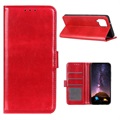 Případ peněženky Samsung Galaxy A12 s magnetickým uzavřením - červená