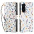 Samsung Galaxy A17/A26 Rhombic Floral Wallet Case - Colorful Flowers