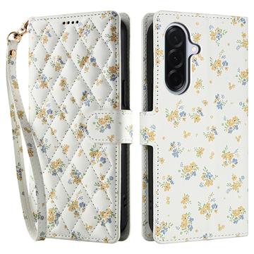 Samsung Galaxy A17/A26 Rhombic Floral Wallet Case