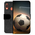 Prémiové peněženkové pouzdro Samsung Galaxie A20e - Fotbal