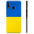 Samsung Galaxy A20e TPU pouzdro Ukrajinská vlajka - Žlutá a světle modrá