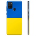 Samsung Galaxy A21s TPU pouzdro Ukrajinská vlajka - Žlutá a světle modrá