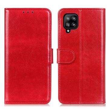 Samsung Galaxy A22 4G Peněženka s Magnetickým Zavíráním - Červené
