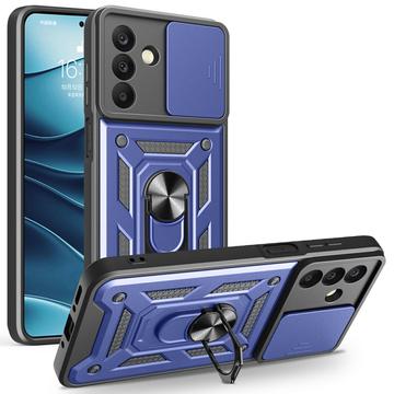 Samsung Galaxy A26 Rotary Ring Hybrid Case with Camera Shield - Blue
