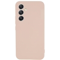 Samsung Galaxy A34 5G Matné Pouzdro TPU Proti Otiskům Prstů - Růžový