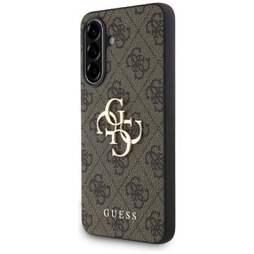 Samsung Galaxy A36 Guess 4G Big Metal Logo Hybrid Case - Brown