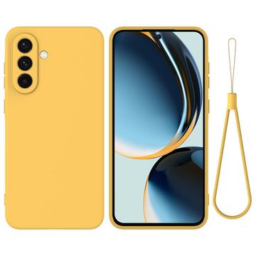 Samsung Galaxy A36 Liquid Silicone Case with Hand Strap - Yellow