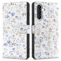Samsung Galaxy A36 Tech-Protect Wallet Case W. Magnet & Stand - Spring Flowers