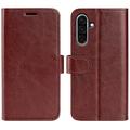 Samsung Galaxy A36 Wallet Case Magnetic Closure - Brown