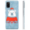 Pouzdro TPU Samsung Galaxie A41 - Vánoční medvěd